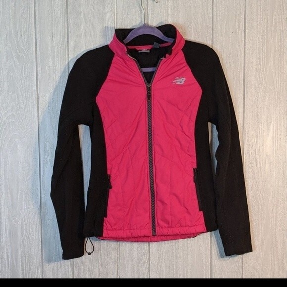New Balance Fleece Quilted Full Zip Jacket EUC SZ S - Picture 1 of 4